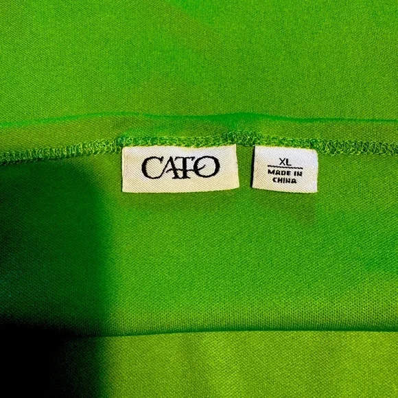 Cato Vibrant Green Lace Camisole Women's size XL - Picture 6 of 8